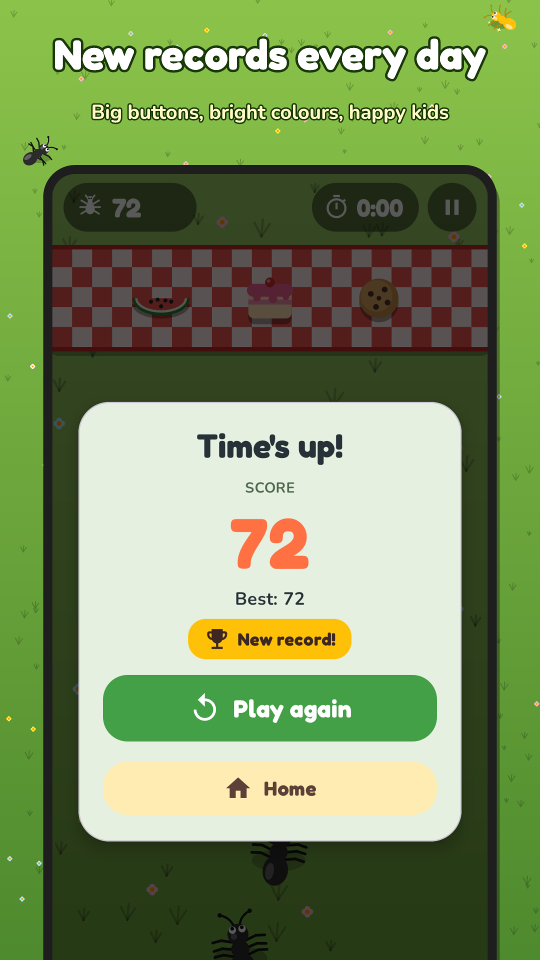 Ant Smasher screenshot gameover